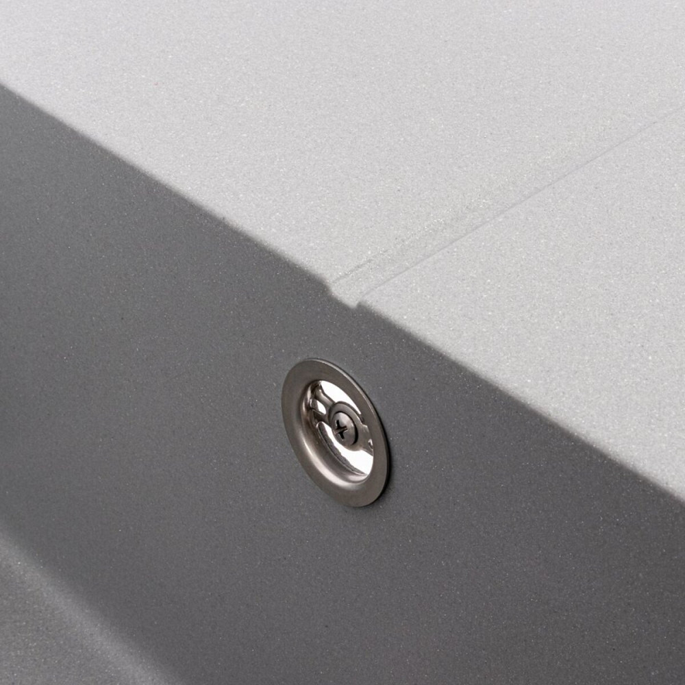 VALESO Кухонна мийка гранітна VALESO 6550 CRIPTA (сірий металік) Коломия - фото 14