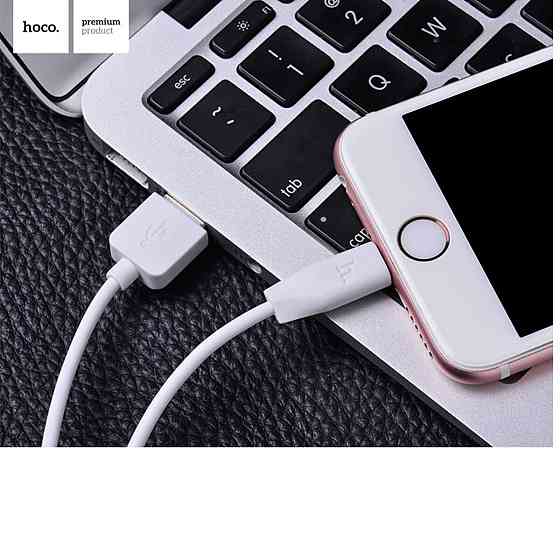 Кабель HOCO X1 USB - Lightning 2.4A, 1m, PVC, PVC разъемы, цвет белый 6957531032007 Одесса