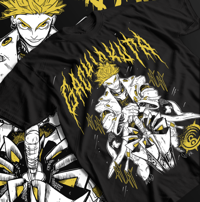 Футболка для мальчика аниме Гакхиакута Томе Джапанесе Танкобон оверсайз (рост от 165 до 180 ) Черний AnimeJ0700m Днепр - изображение 1