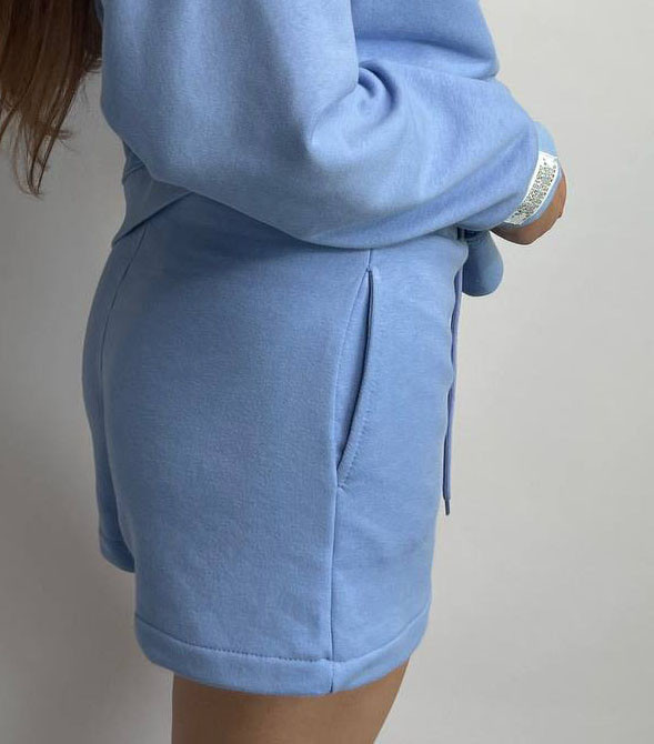 Шорты трикотажные женские Голубой XS-S Харьков - изображение 4