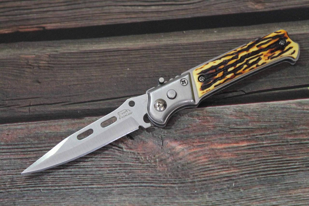 Ніж викидний, кістка 045-2, 7.5 см Дніпро - фото 1