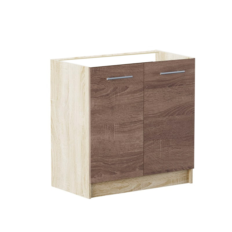 Кухонний модуль нижній Еверест Еко 800 дуб сонома/трюфель (без стільниці) 80х46х82 см (DTM-2834) Дніпро - фото 1