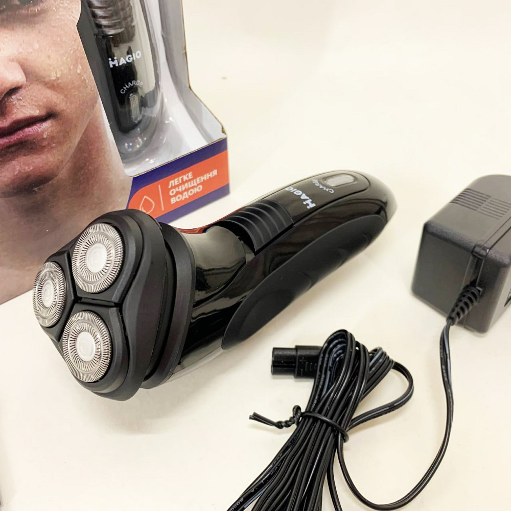 Бритви акумуляторні Magio, Електробритва для бороди, Портативна бритва, Електричне бездротове гоління IM-45 Івано-Франківськ - фото 3