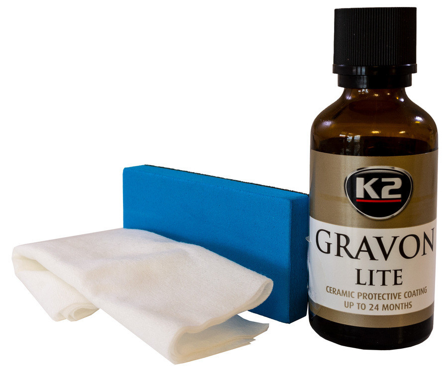 Керамічне покриття K2 Gravon Lite 50 мл, набір з аплікатором і серветками Чортків - фото 1