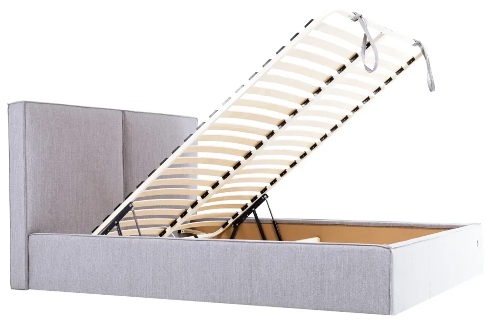 Ліжко Delhi VIP 140 х 200 см Місті Grey З додатковою металевою цільнозварною рамою Сірий Київ - фото 7