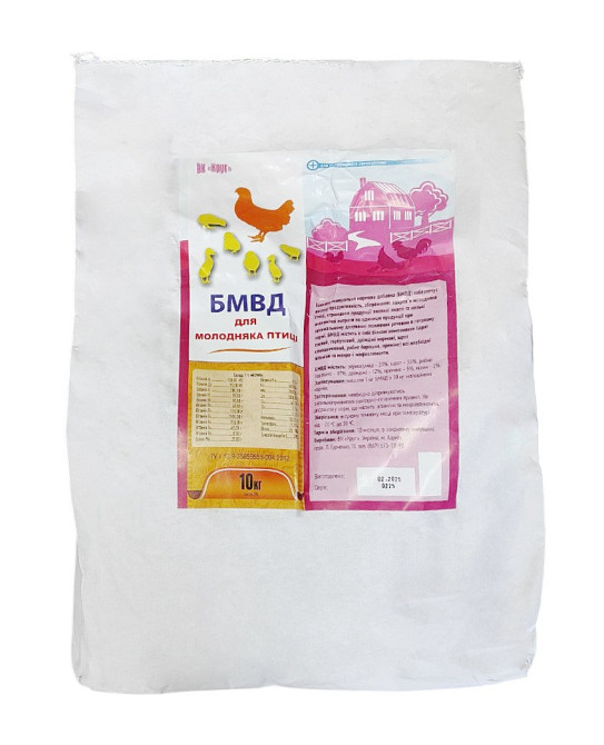 БМВД для молодняку птиці (10 кг) мішок Вінниця - фото 2