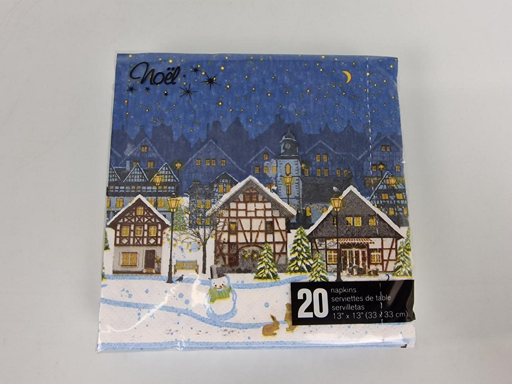 Красива серветка (ЗЗХЗ, 20 шт.) VIVA новий рік малюнок No2 (1 пачка) Харків - фото 1