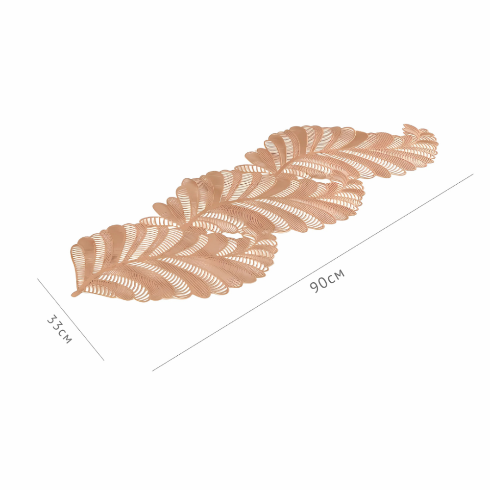 Коврик сервировочный под горячее, 90×33см, сервировочная салфетка скатерть розово-золотистая Каменец-Подольский - изображение 4