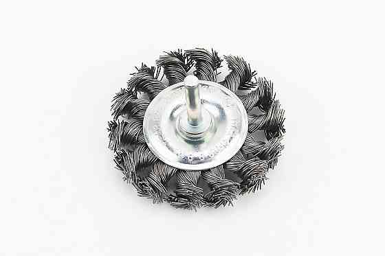 Щітка дискова D75 з плетеного дроту зі стрижнем 1/4 Харків