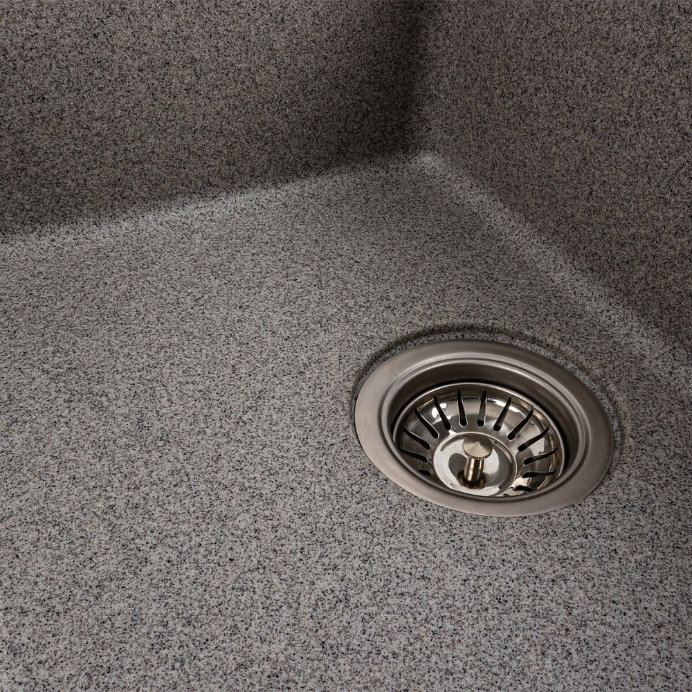 Гранітна мийка для кухні VALESO ZIRKONE 6250 матова Сірий Коломия - фото 3