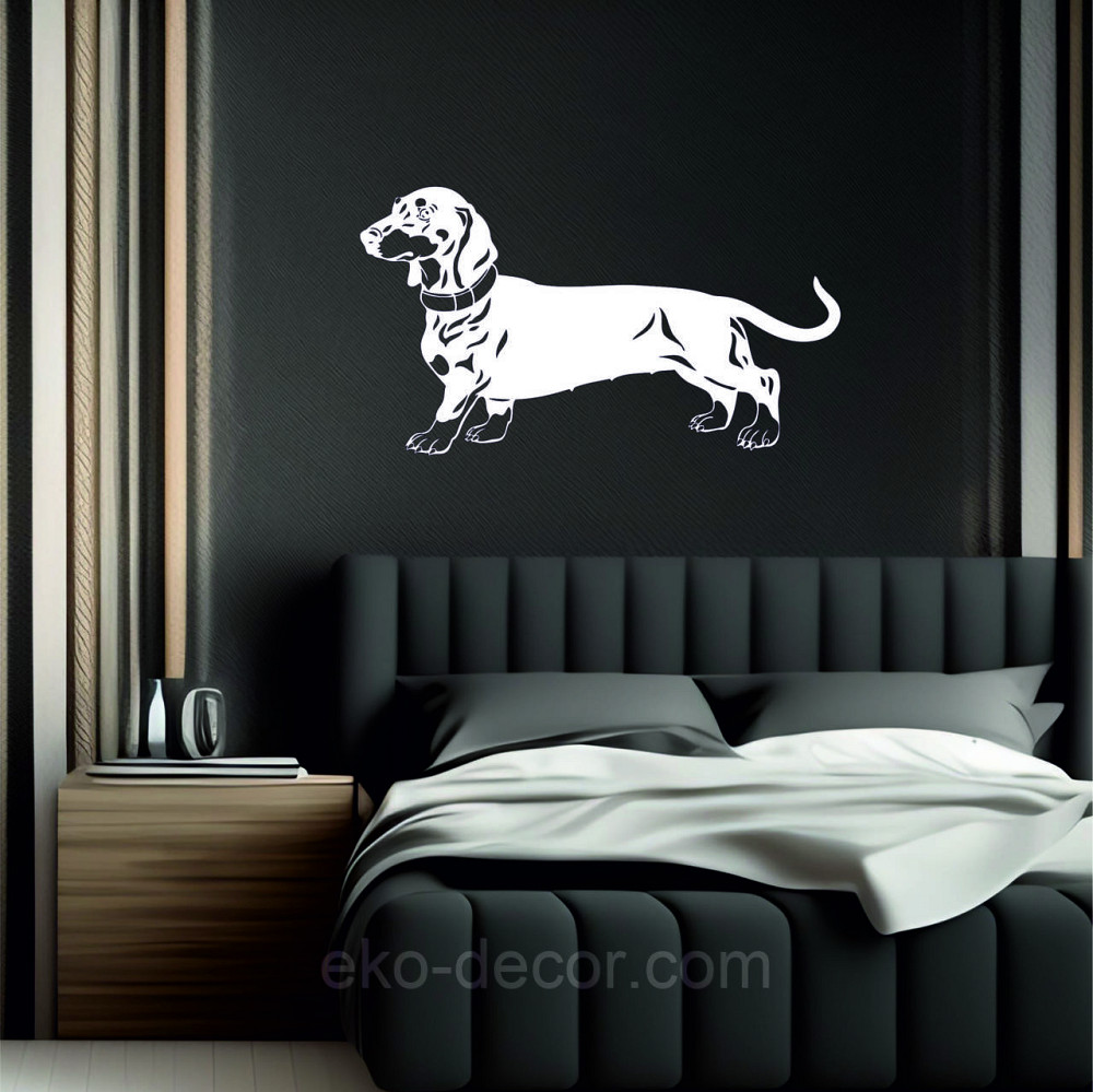 Декоративне настінне Панно «Такса», Декор на стіну 90*50 см, Білий Київ - фото 5