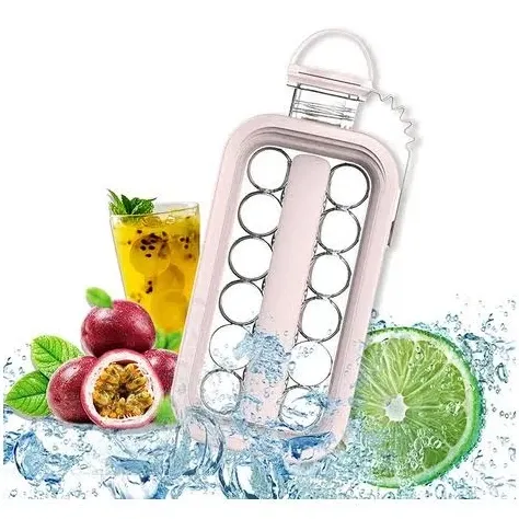 Портативная Силиконовая форма для льда на 17 шариков ICE CUBE TRAY / Переносная бутылка для льда Одесса - изображение 4