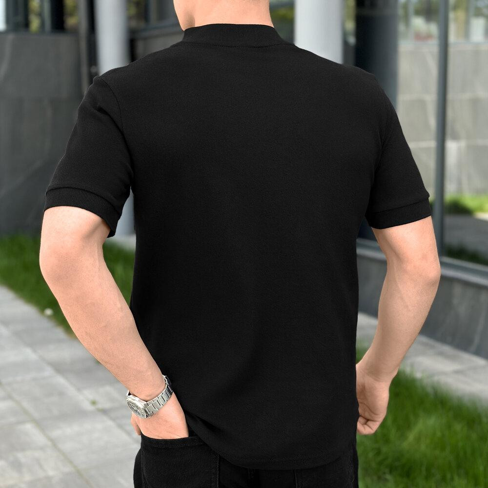 Чоловіча футболка поло чорна Pobedov Nexus Київ - фото 3