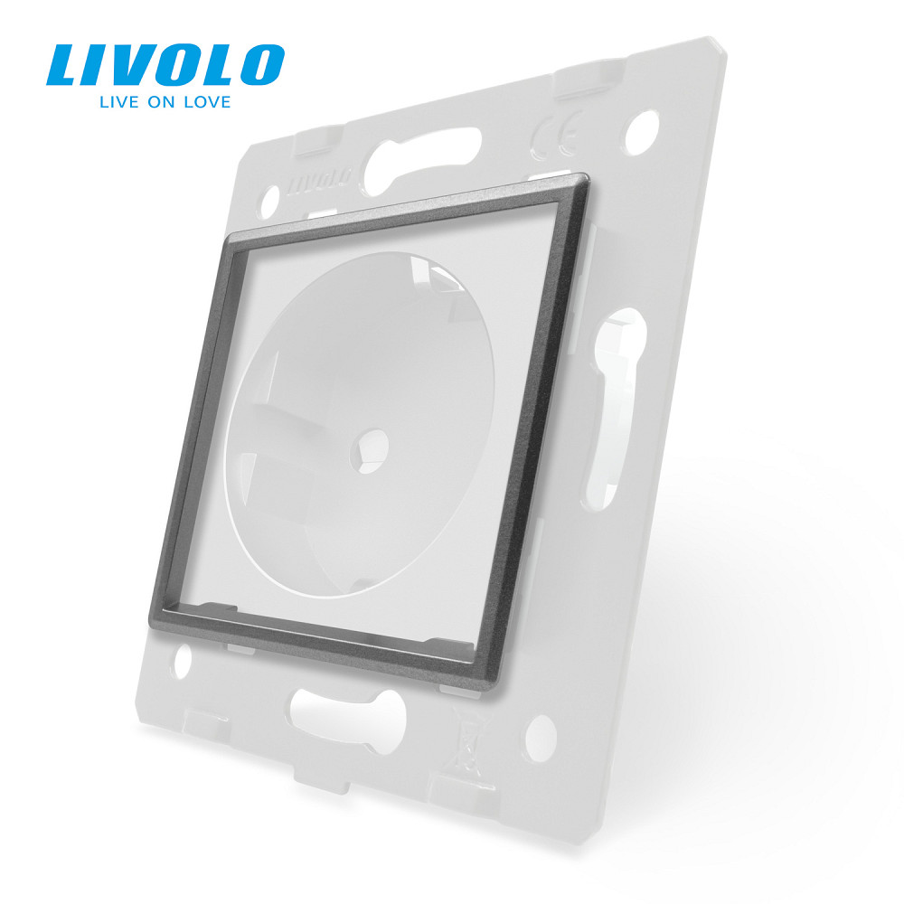 LIVOLO Декоративний ободок для розетки LIVOLO сірий (VL- -2I) Коломыя - изображение 5