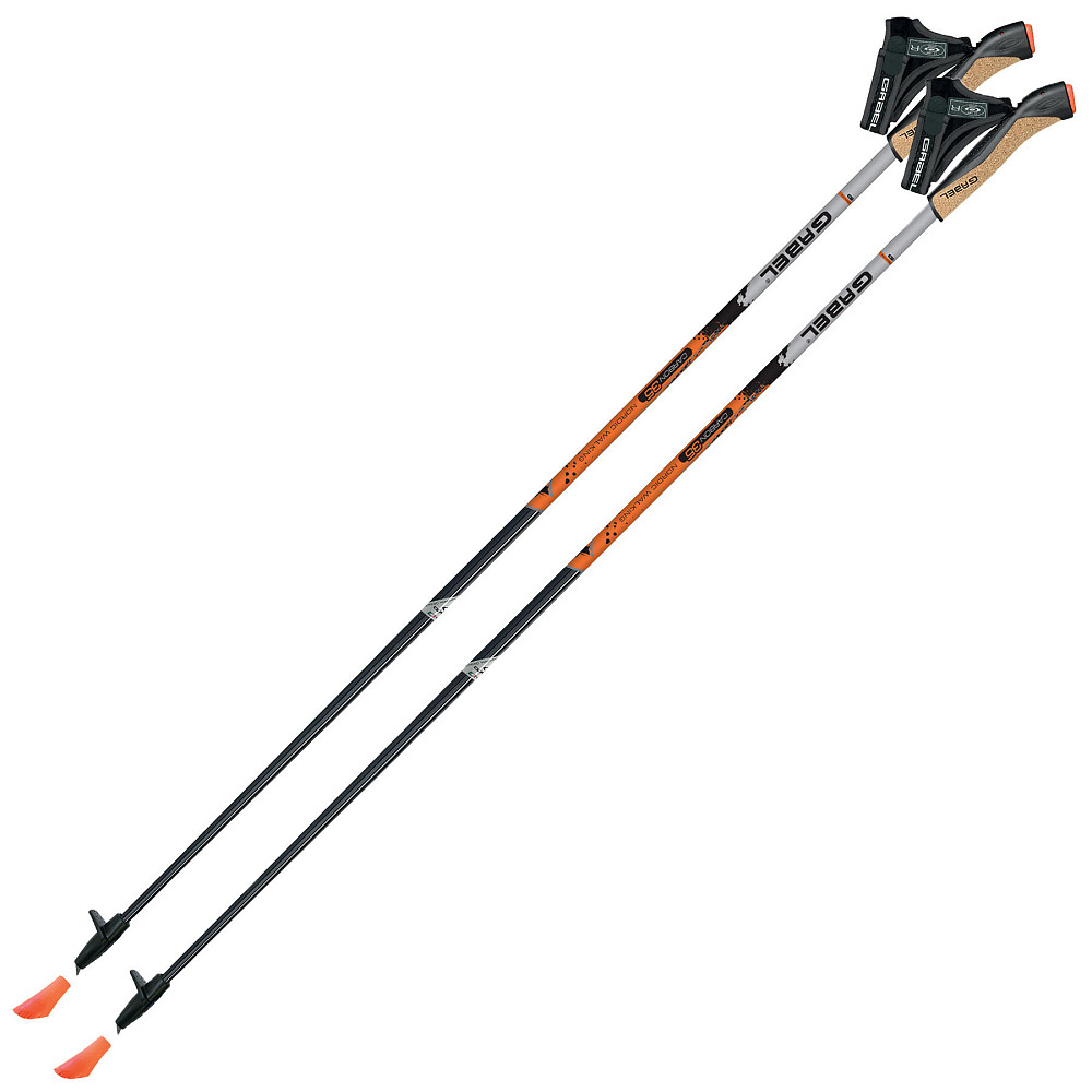 Палки для скандинавской ходьбы Gabel X-1.35 Active Knife Black/Orange 115 (7008361151150) Вінниця - фото 1