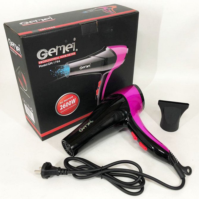 Фен для різних типів волосся, Сучасний фен для волосся звичайний укладання CP-43 Івано-Франківськ - фото 7