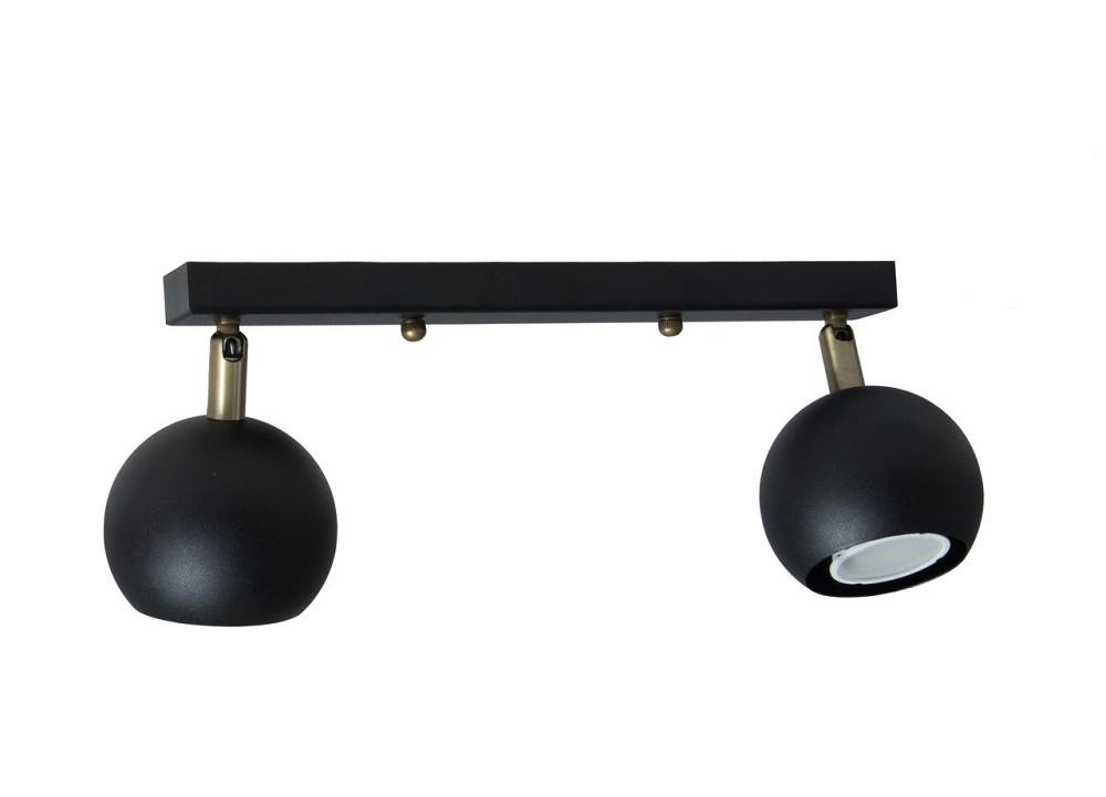 Світильник на планці з поворотними плафонами Е27-2 Core NL 11151-2 BK Київ - фото 2