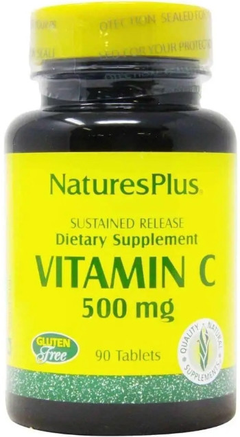 Вітамін C аскорбінова кислота Nature's Plus Vitamin C 500 мг 90 таб Київ - фото 1
