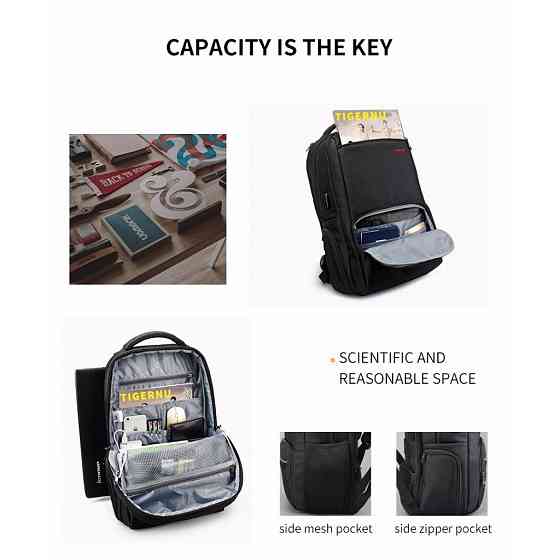 Рюкзак Tigernu 15.6" сірий Київ