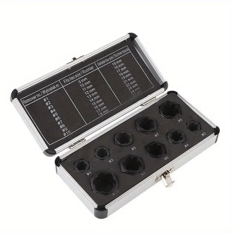 Набор экстракторов для поврежденных болтов и гаек, 10 шт. Киев - изображение 5