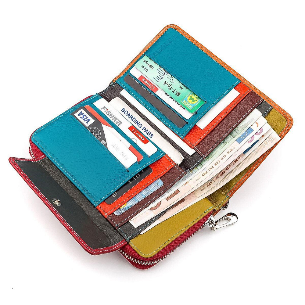 Гаманець жіночий ST Leather 18441 (SB55-5) місткий Червоний Київ - фото 6