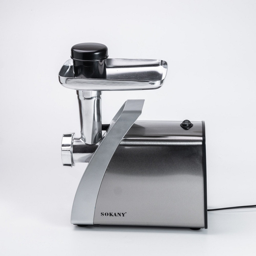 М'ясорубка Sokany SK-06001 електрична 2400 Вт сталь Київ - фото 3