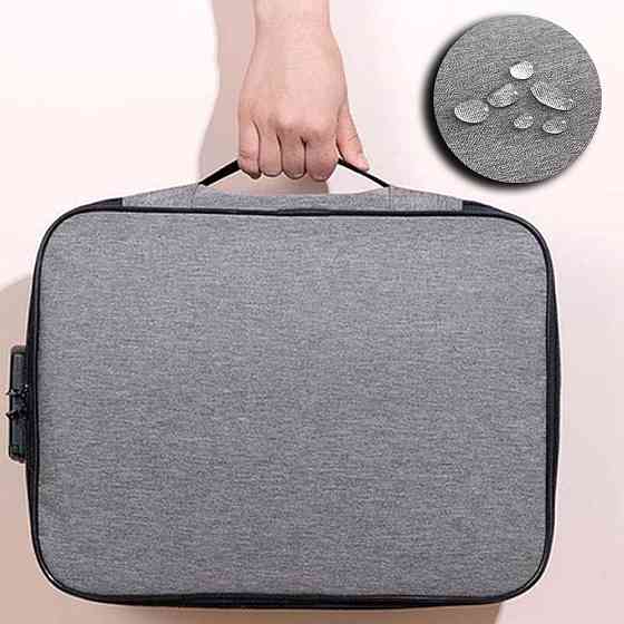 Дорожня сумка органайзер 37х10,5х27см,Home Cleaning,з кодовим замком,Сірий Київ