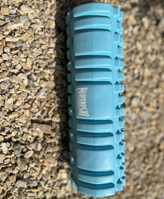 Масажний ролик (роллер) PowerPlay 4342 Massage Roller Синій (30x10см.) Кам'янське - фото 9