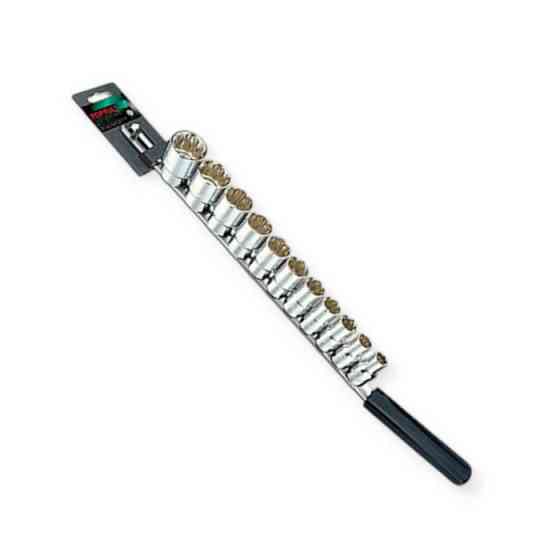 Набір головок дюймових 1/2" 11 шт, 1" - 15/16", "12-гранні" (планка) Мукачево