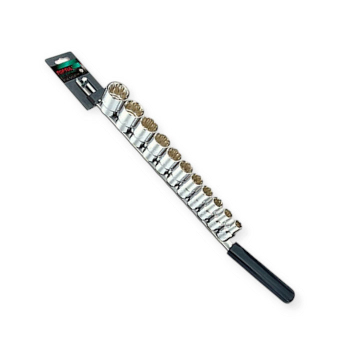 Набір головок дюймових 1/2" 11 шт, 1" - 15/16", "12-гранні" (планка) Мукачево - фото 1