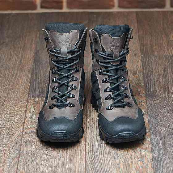 Зимові, справжні чоловічі тактичні черевики, берці, вологостійкі, водонепронекні чорні Харьков