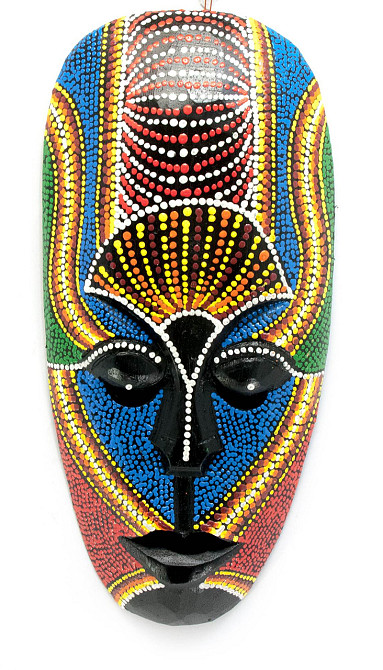 Маска дерев'яна розписна Київ - фото 1