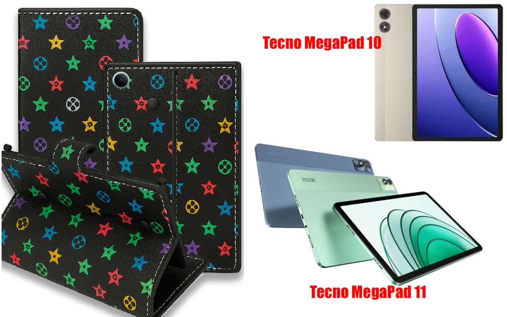 Книжка-трансформер для планшета Tecno Megapad 10, Megapad 11, колір Black Lyi Black Київ - фото 1