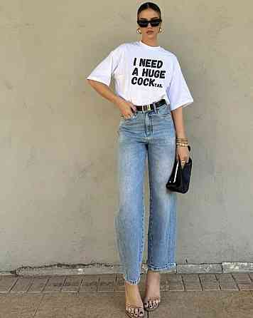 Футболка женская с принтом  46 Белая 2664084959 Днепр