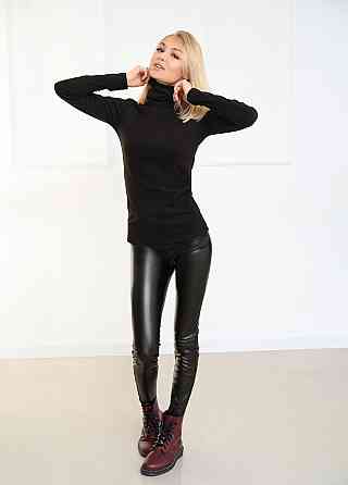 Жіноча тепла базова водолазка "Kelly" оптом | Норма Чорний, 42-44 Київ