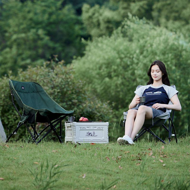 Складаний туристичний стілець Naturehike CNK23JU0001 (Темно-зелений) Київ - фото 2