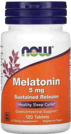 Мелатонін для сну Now Foods Melatonin 5 мг 120 таб Київ