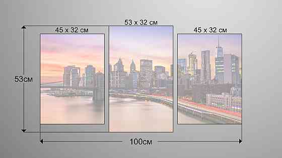 Модульная картина Город Art-33_3 Киев