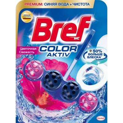 Туалетний блок Bref Кольорова вода Квіткова свіжість 50 г (9000101350746) Вінниця - фото 1