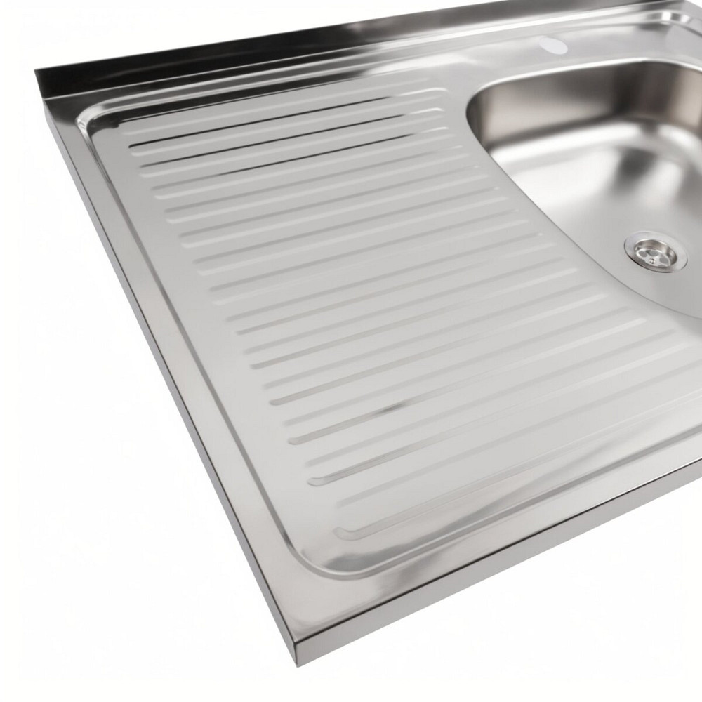 Мийка кухонна з нержавіючої сталі Platinum 8060 R (0,4/120 мм) Коломыя - изображение 4