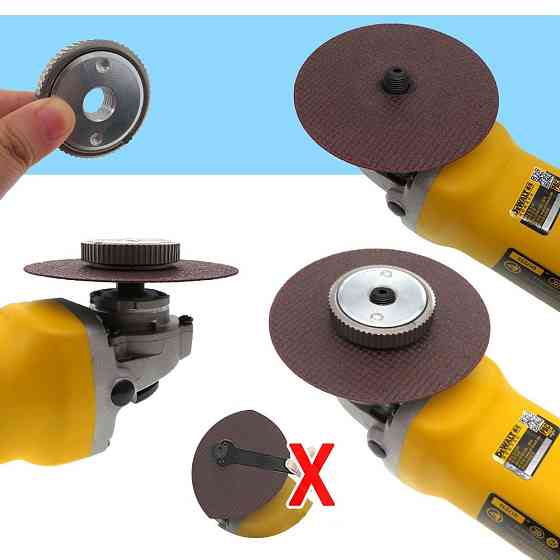 Быстрозажимная гайка M14 с шайбой для УШМ 115/125мм Киев