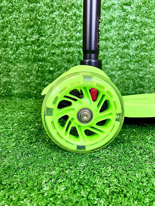 Самокат триколісний iTrike MAXI з підсвічуванням коліс Зелений (JR 3-003-G) Чернігів - фото 8