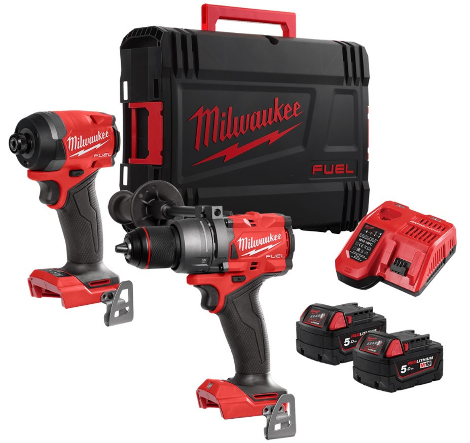 Набор из двух инструментов бесщеточных Milwaukee M18FPP2A3-502X, 4933480873, (комбинированный дрель M18FPD3, ударный шуруповерт M18 Одесса - изображение 1