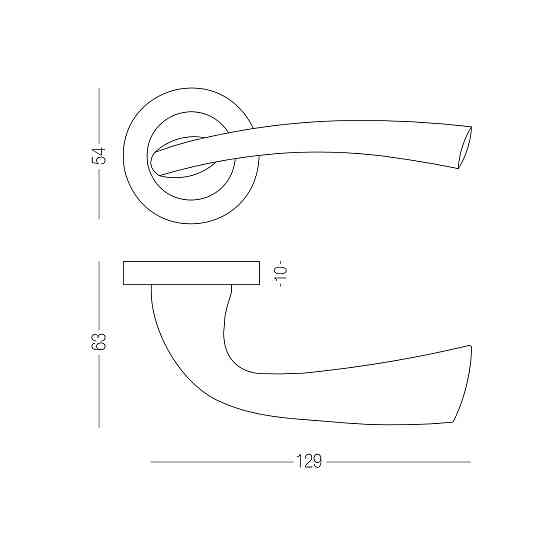 Ручка Z-1259 SN/CP Матовый никель/полированный хром Киев