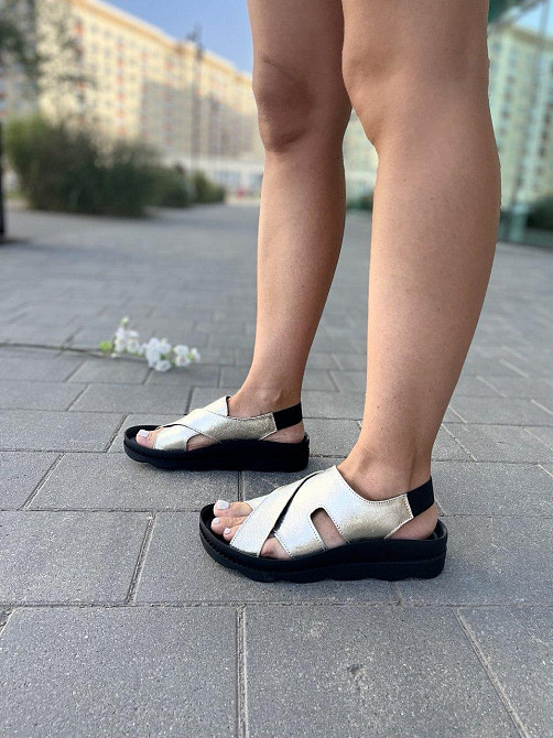 Abbi Босоніжки жіночі ABBI C110-06 золото (літо, шкіра натуральна) (3831) лише 38р. Коломыя - изображение 4