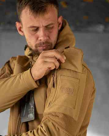 Тактична флісівка куртка Esdy combo coyot ВТ6630 Одеса