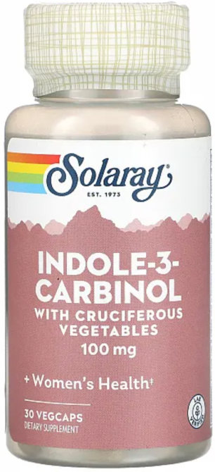Инодол 3 карбинол для поддержкии эстрогена Solaray Indole 3 Carbinol 100mg 30 vcaps Киев - изображение 1