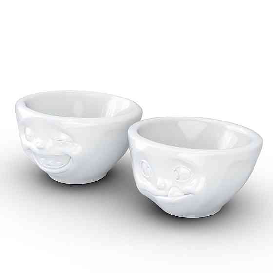 Набор фарфоровых пиал Смех и Вкуснятина Tassen (2 пиалы по 100 мл) Белый Киев