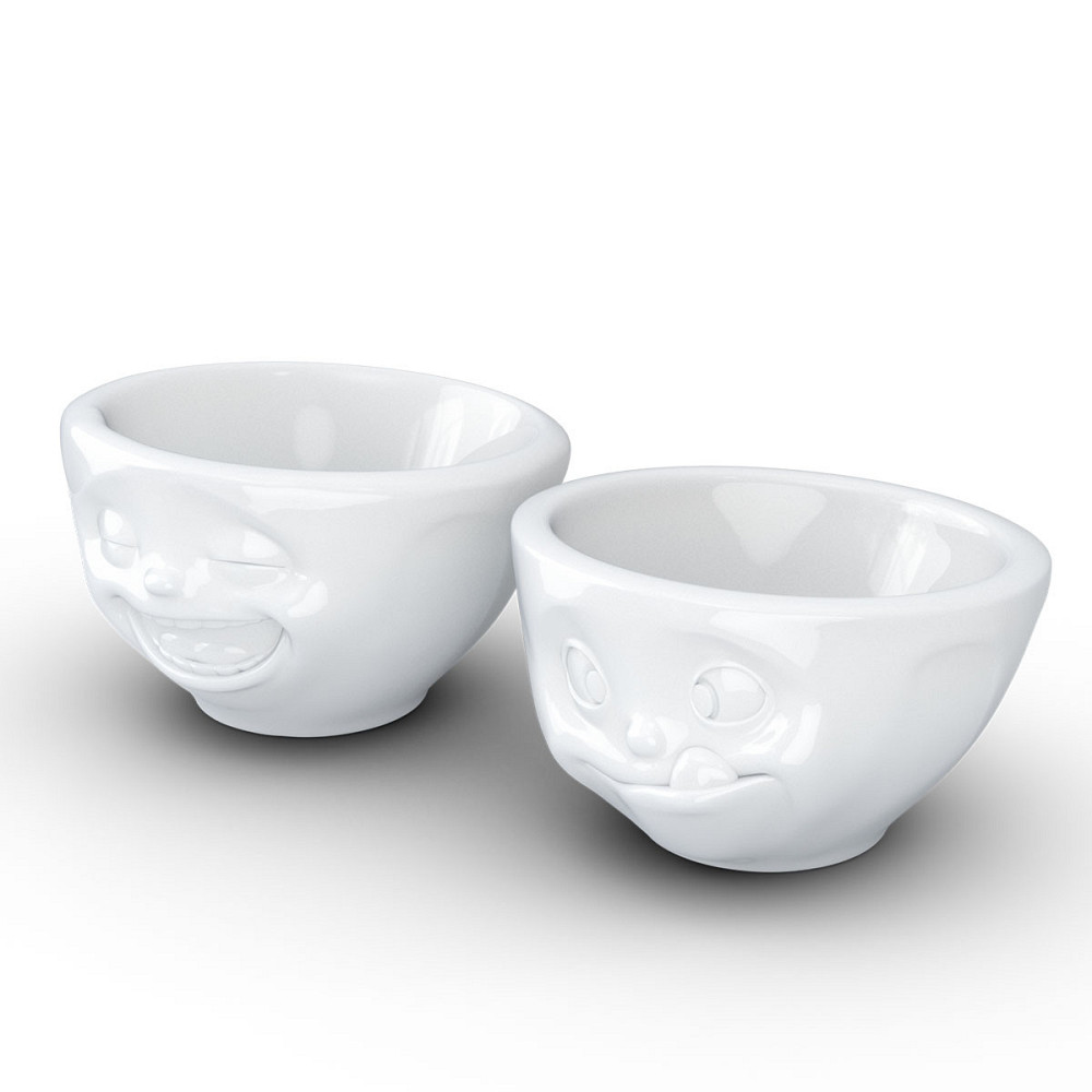 Набор фарфоровых пиал Смех и Вкуснятина Tassen (2 пиалы по 100 мл) Белый Киев - изображение 2