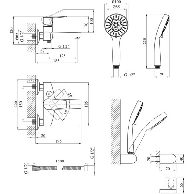 Змішувач Kroner Enzo-C060 (CV023606) Вінниця - фото 7